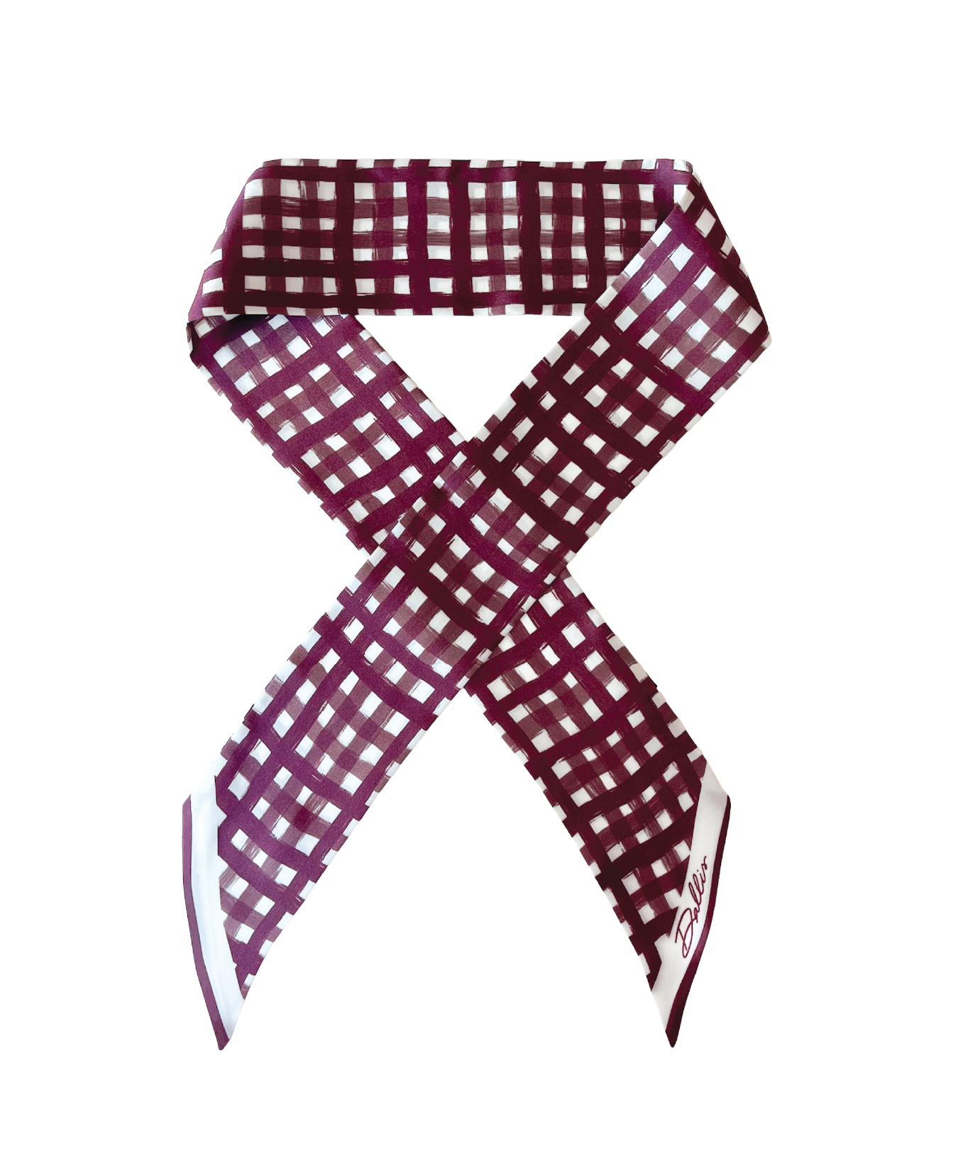 Tailgate Check Twilly in Burgundy