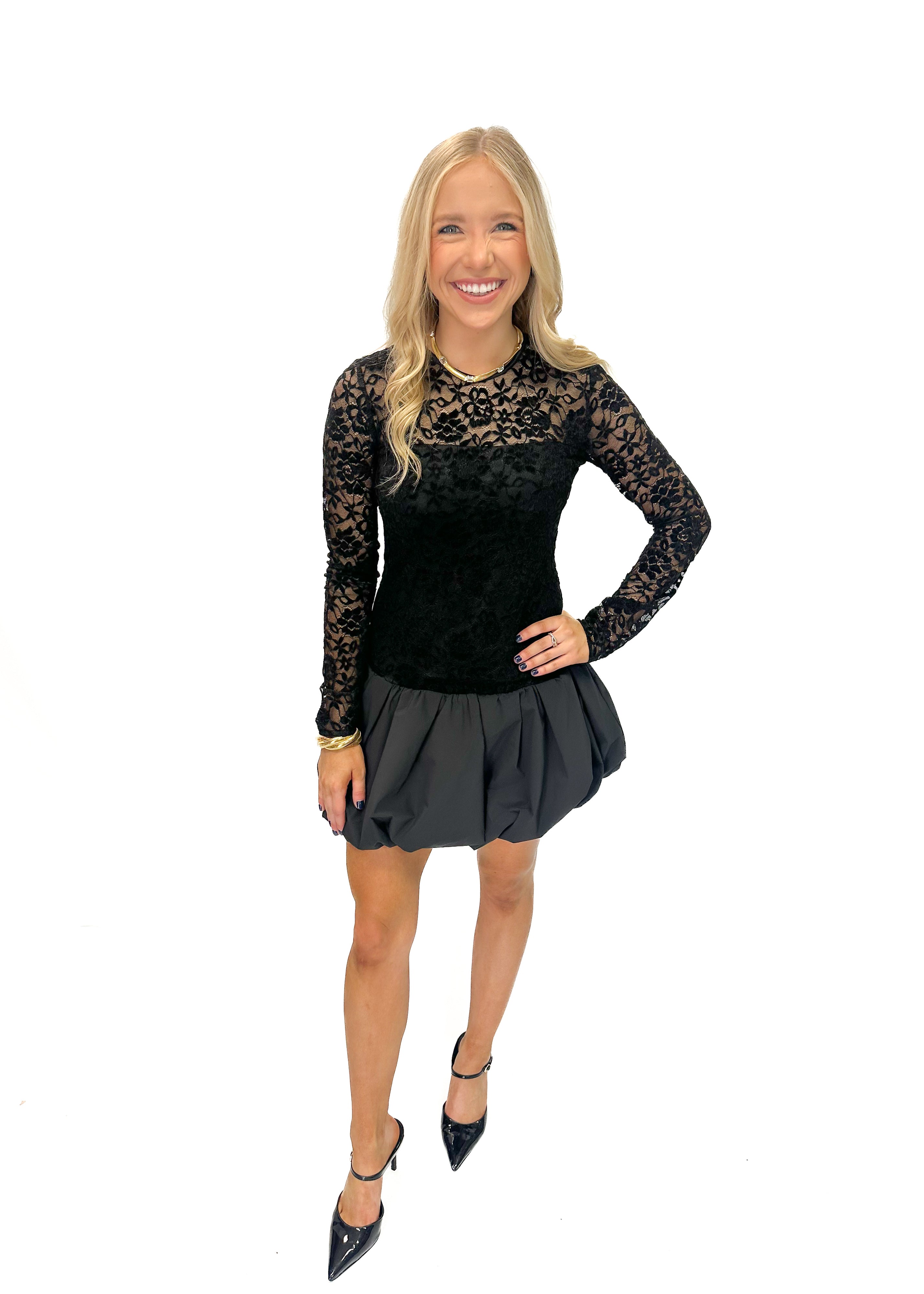 Amanda Uprichard Lacey Skort Romper - Black - Gabrielle's Biloxi
