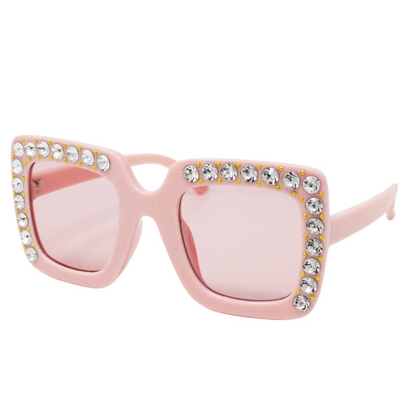 Square Crystals Sunglasses - Gabrielle's Biloxi