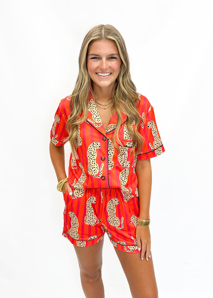 Jungle Wild Lounge Short-Sleeve Set - Gabrielle's Biloxi