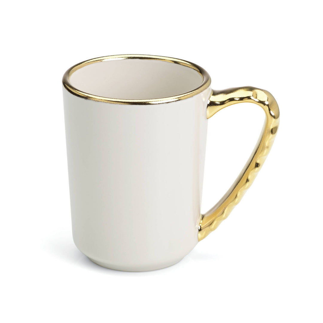 Truro Porcelain Coffee Mug - Gold - Gabrielle's Biloxi