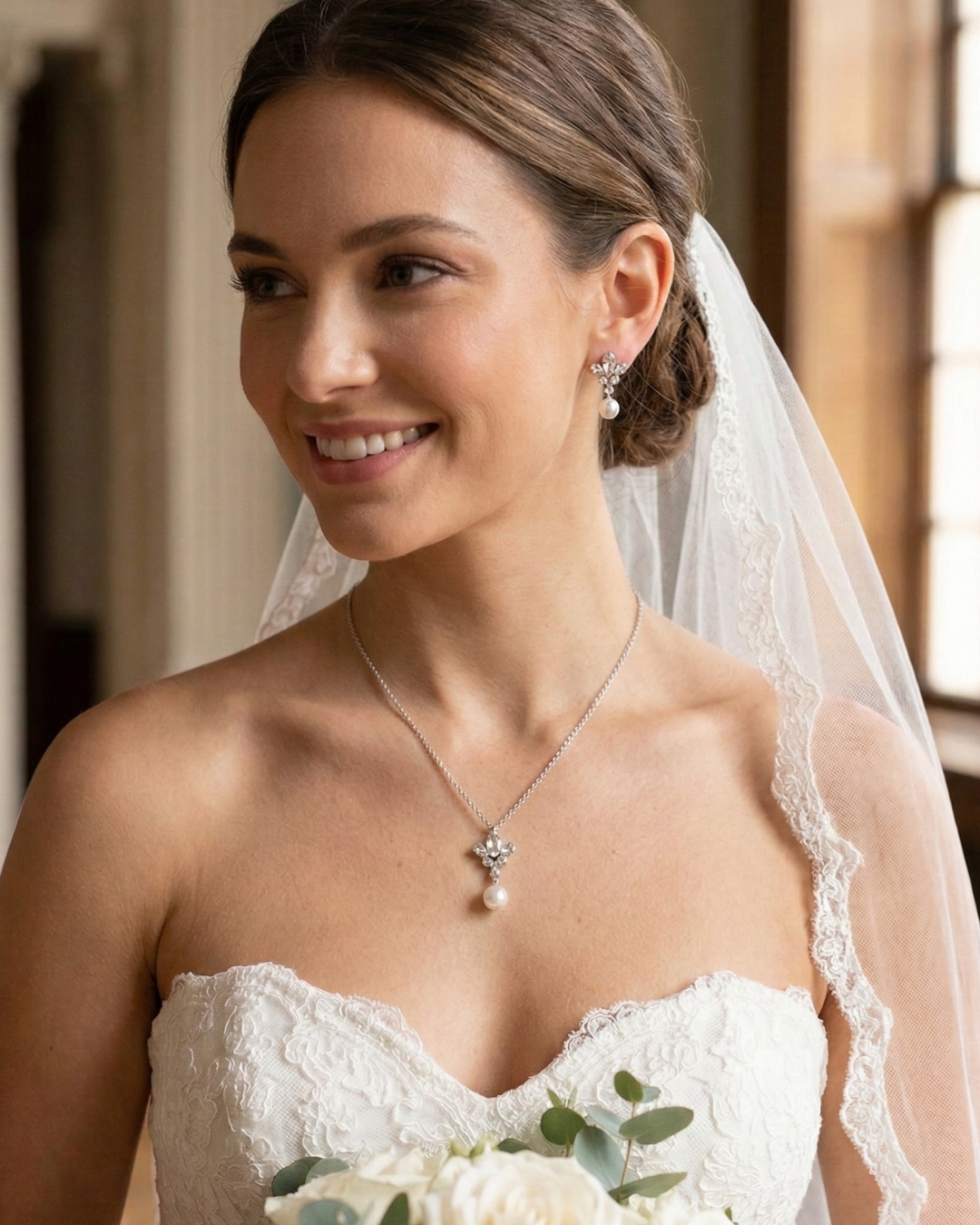 Sorrelli Tessa Dangle Earrings - Crystal Lace