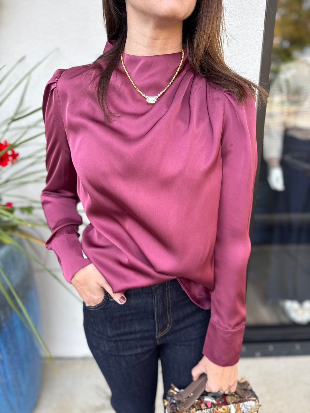 Alden Adair Scarlett Top - Mulberry