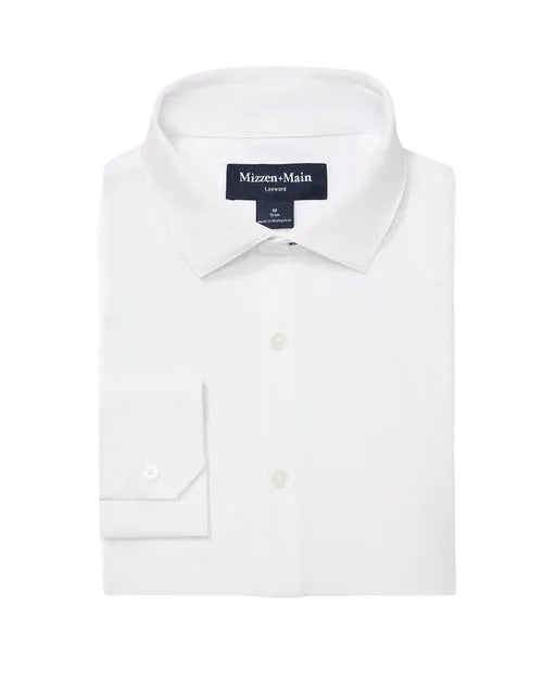 Mizzen+Main Leeward No Tuck LS Dress	Shirt - White