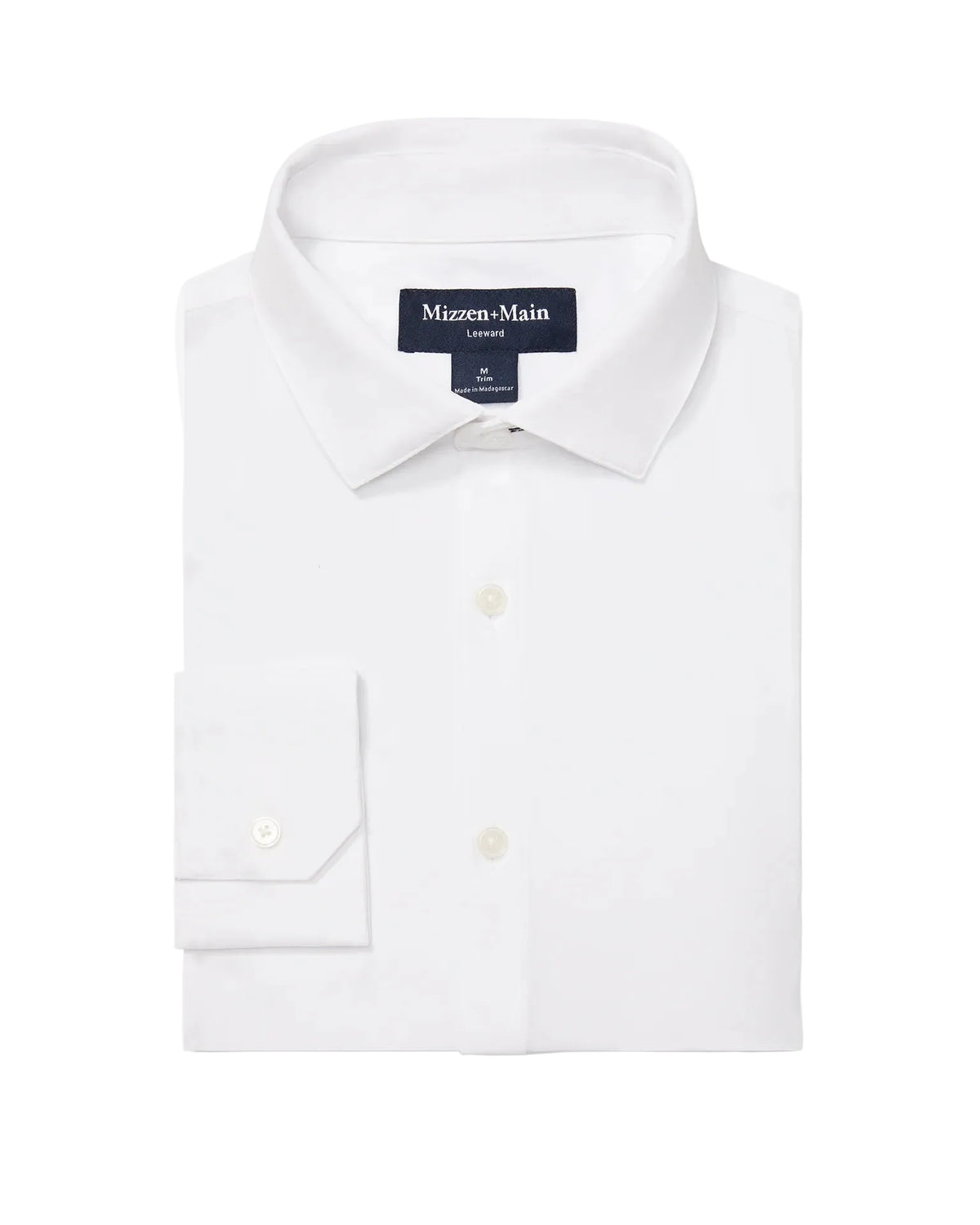 Mizzen+Main Leeward	LS Trim Dress Shirt - Solid White - Gabrielle's Biloxi