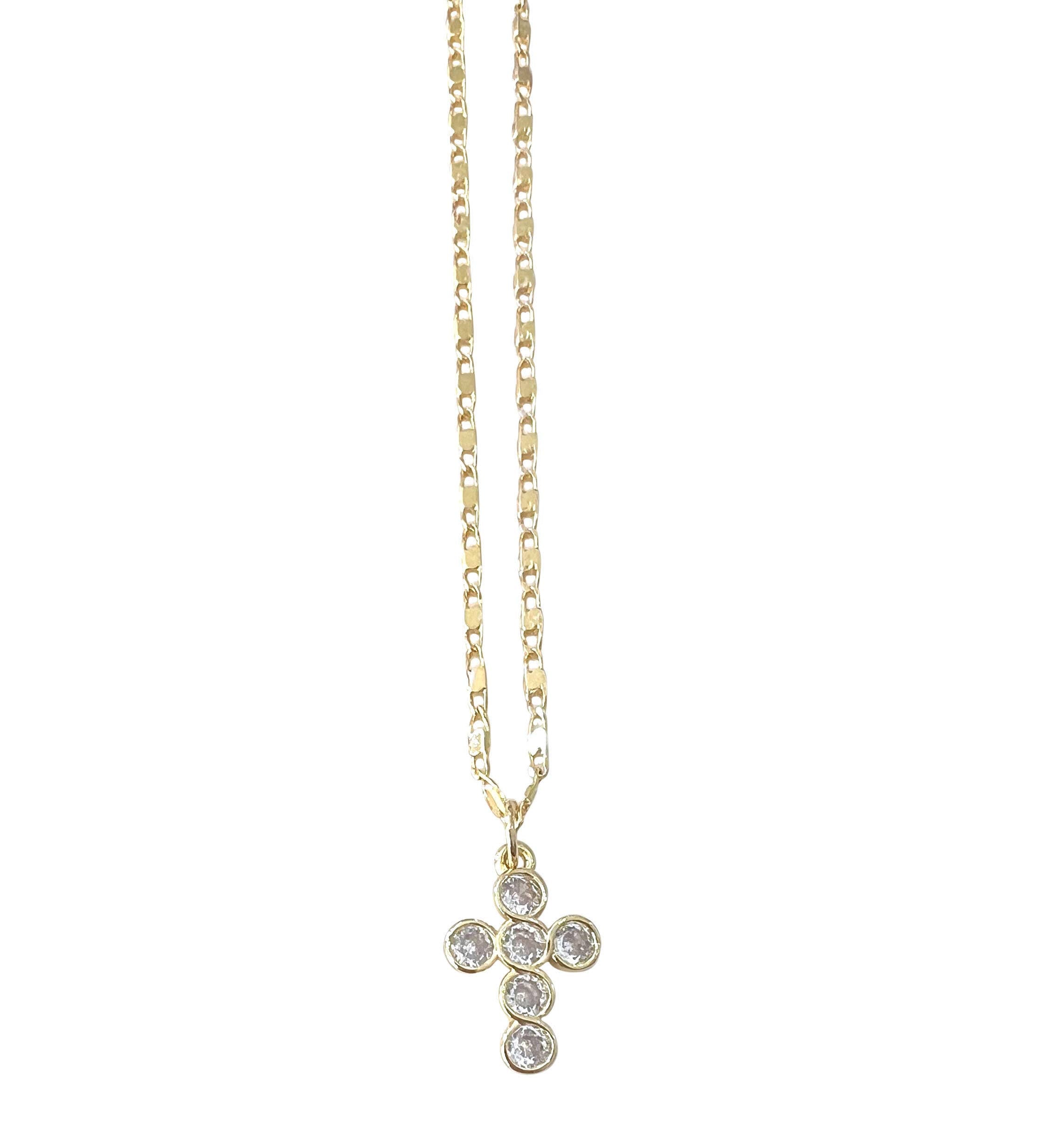 Stevie Necklace - Bubble Cross - Gabrielle's Biloxi