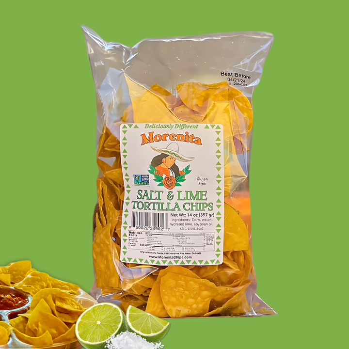 Salt & Lime Artisan Corn Tortilla Chips -  Gluten Free - Gabrielle's Biloxi