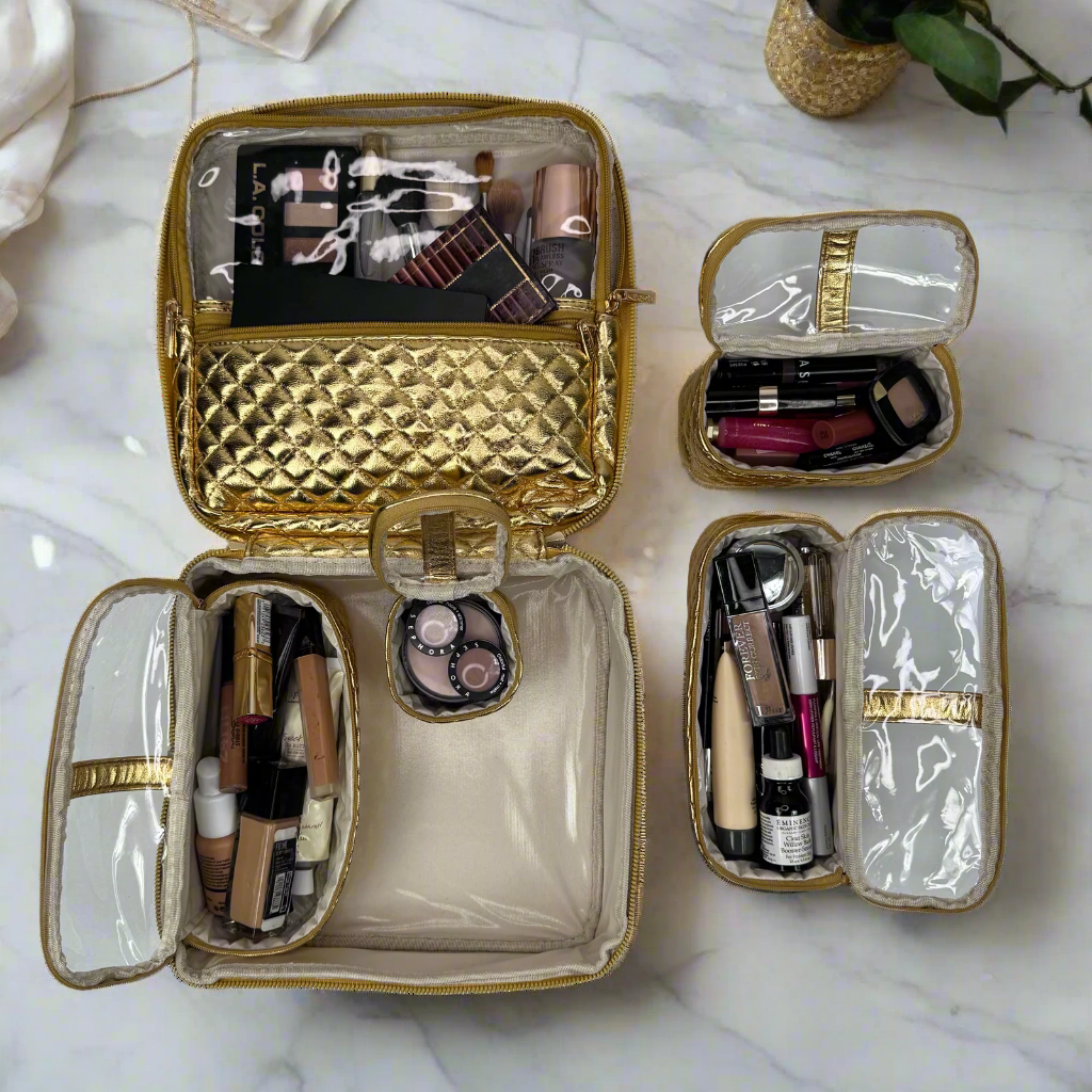 PurseN Mini Diva Makeup Case - 24 Karat - Gabrielle's Biloxi