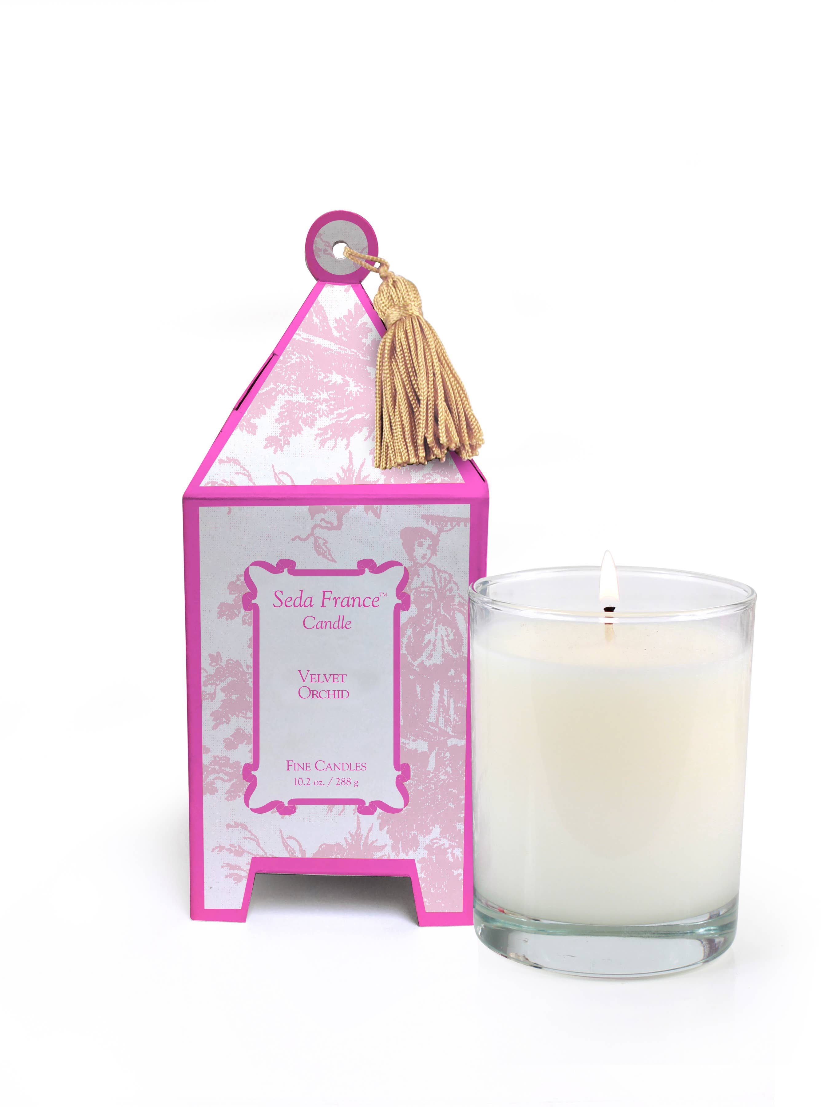Velvet Orchid Classic Pagoda Box Candle - Gabrielle's Biloxi