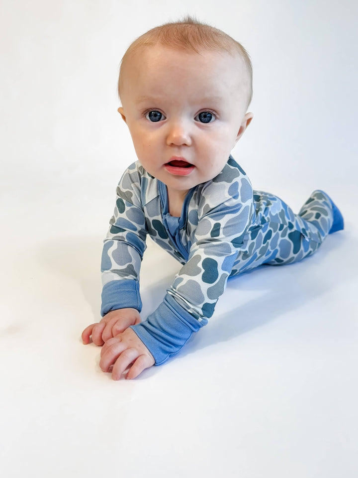 Watercolor Camo - Convertible Zip Pajamas - Gabrielle's Biloxi