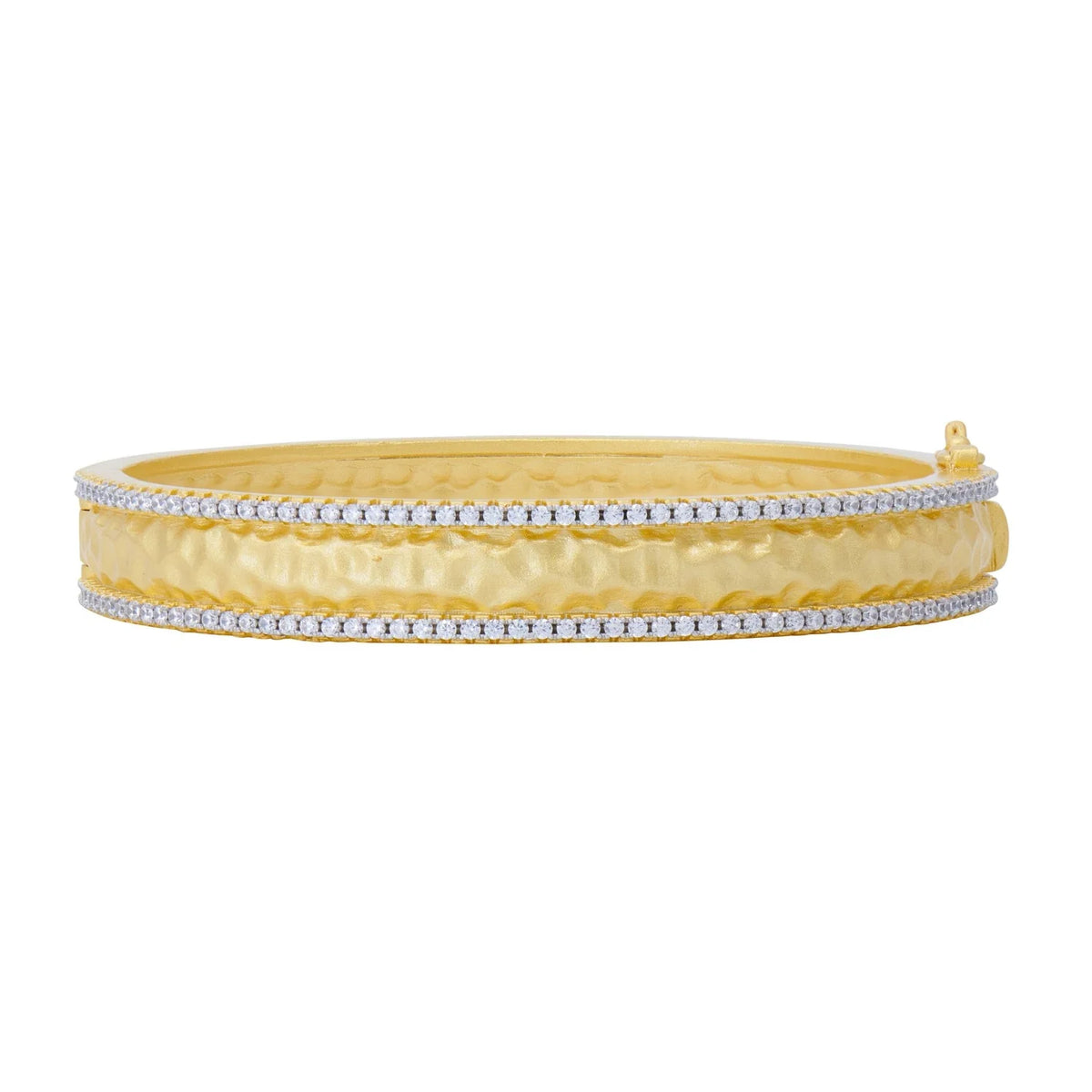 Freida Rothman City Pavé Edge Hammered Bracelet - Gabrielle's Biloxi