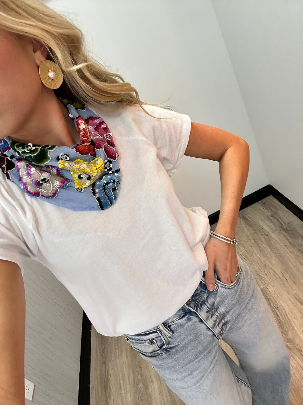 Bobi Raglan Sleeve Top - White - Gabrielle's Biloxi