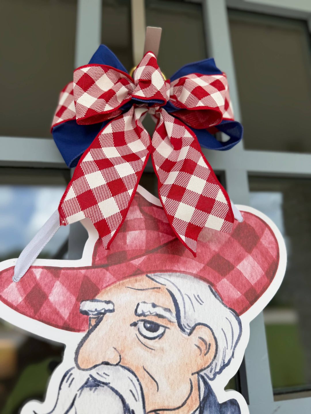 Red & Blue Reb Door Hanger - Gabrielle's Biloxi