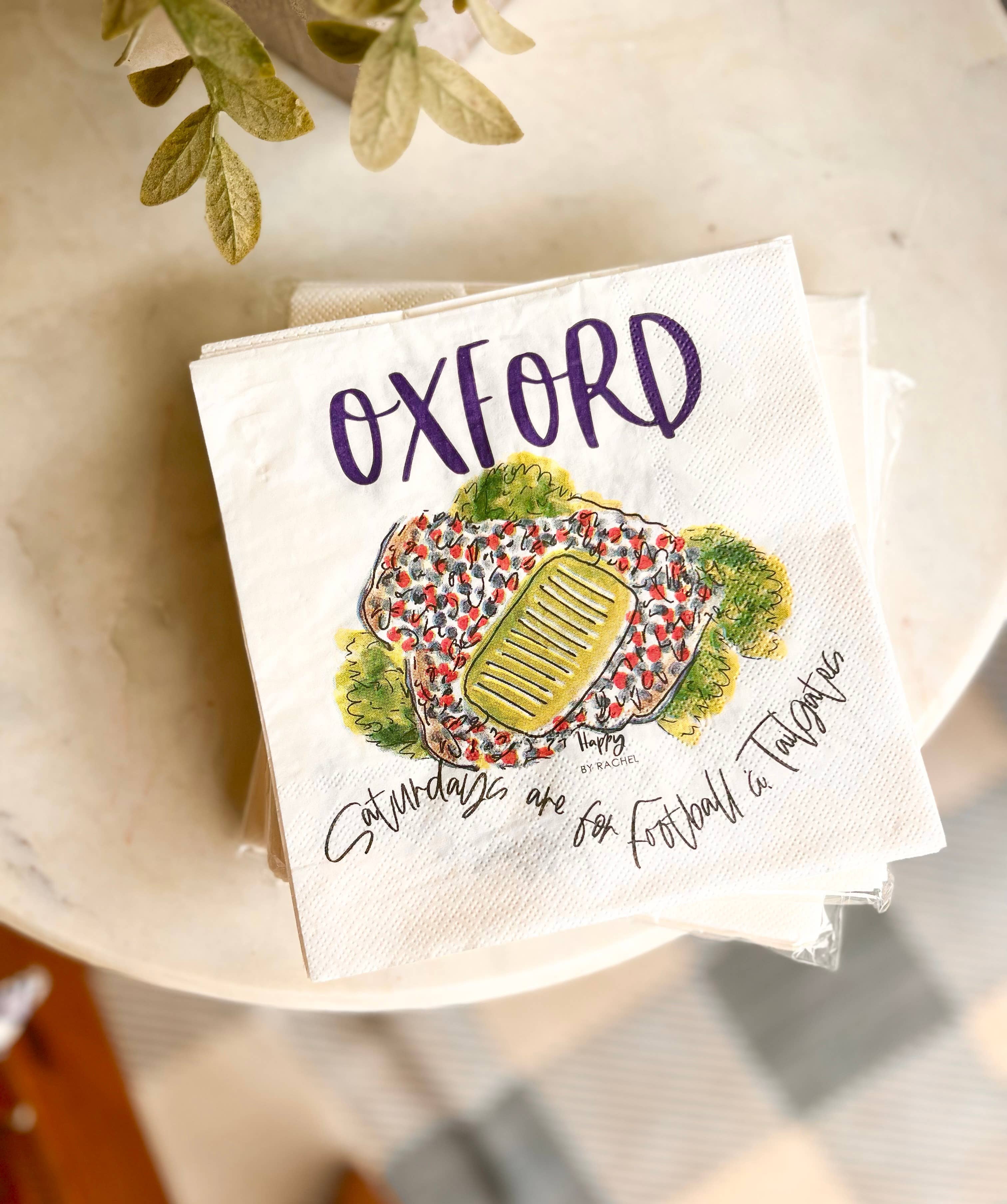 Oxford, MS Tailgate Napkins - 20/pack - Gabrielle's Biloxi