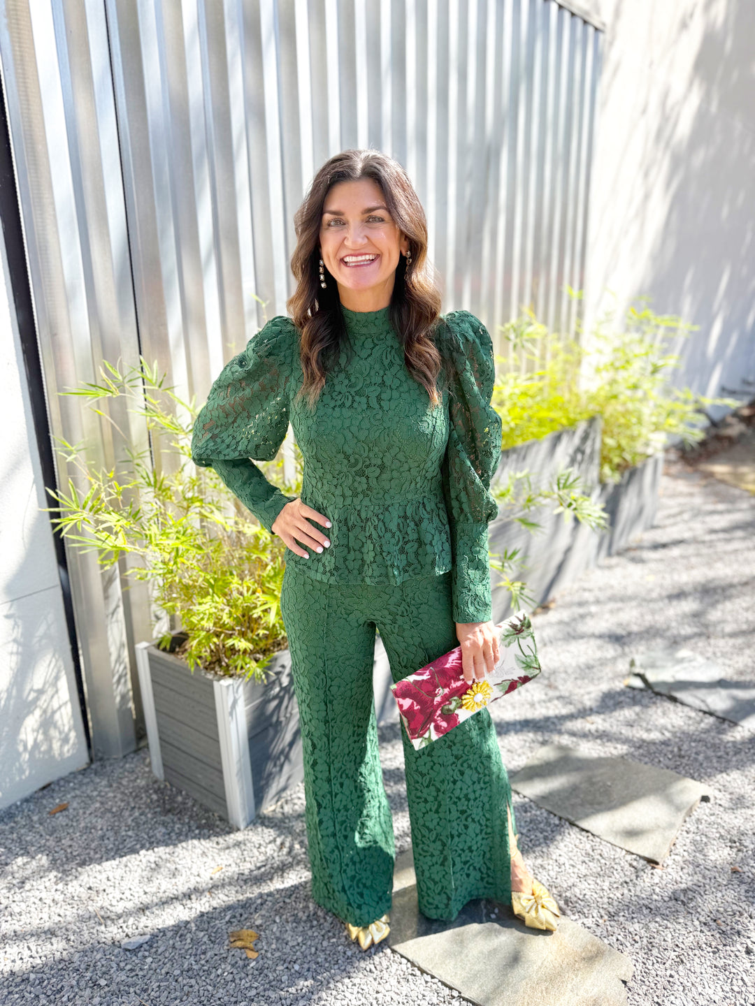 Emily McCarthy Paisley Pant - Eden Green - Gabrielle's Biloxi