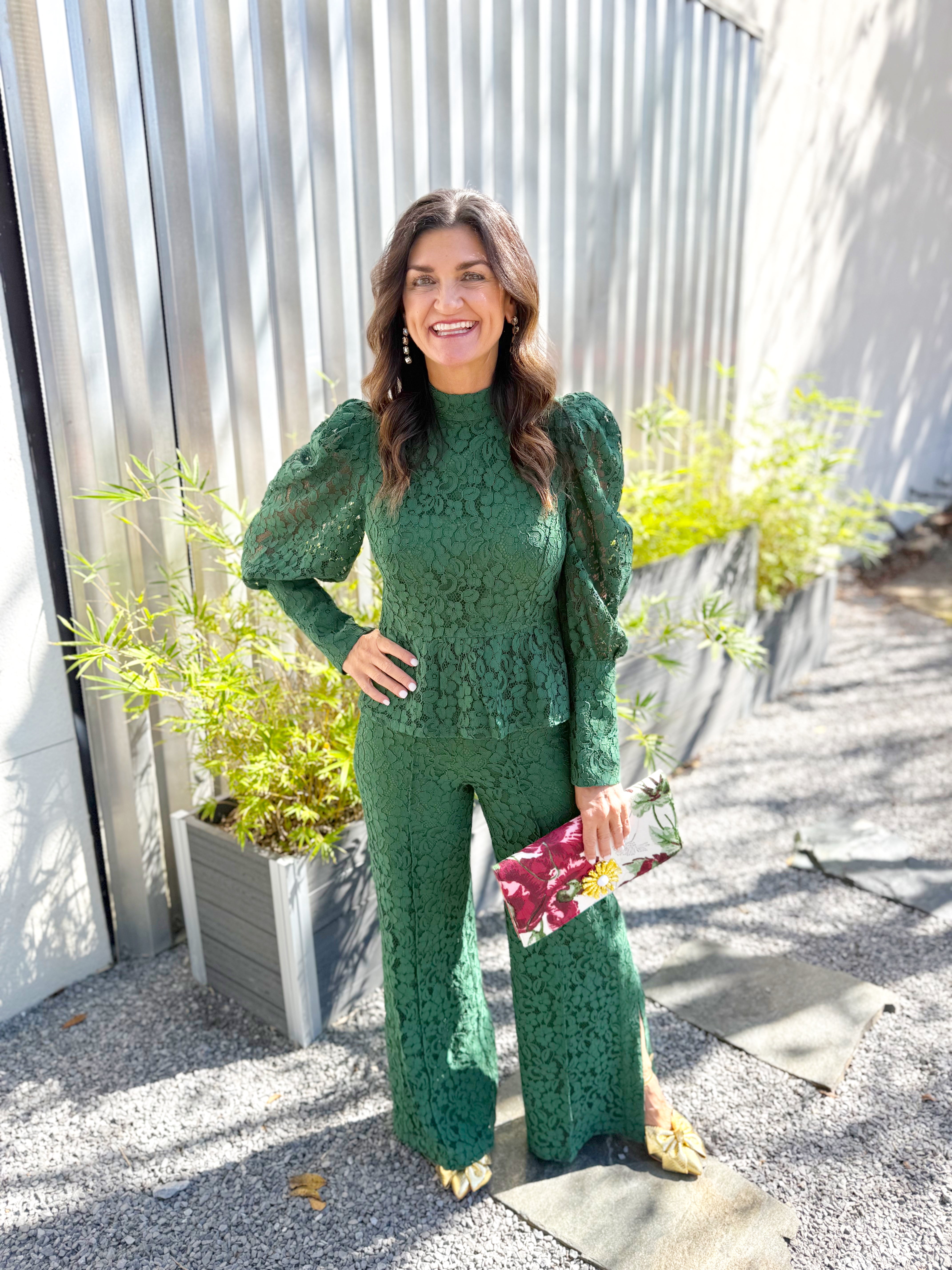Emily McCarthy Paisley Pant - Eden Green - Gabrielle's Biloxi