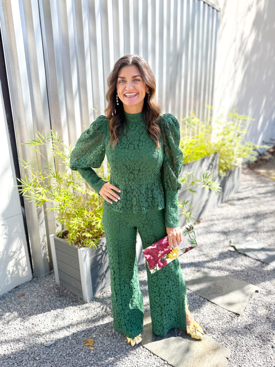 Emily McCarthy Paisley Pant - Eden Green - Gabrielle's Biloxi