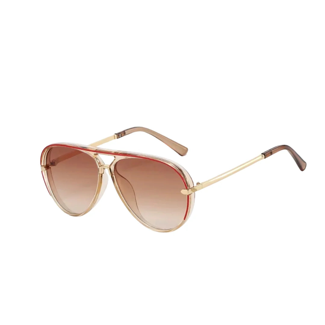 Montecito Sunglasses - Sand/Red