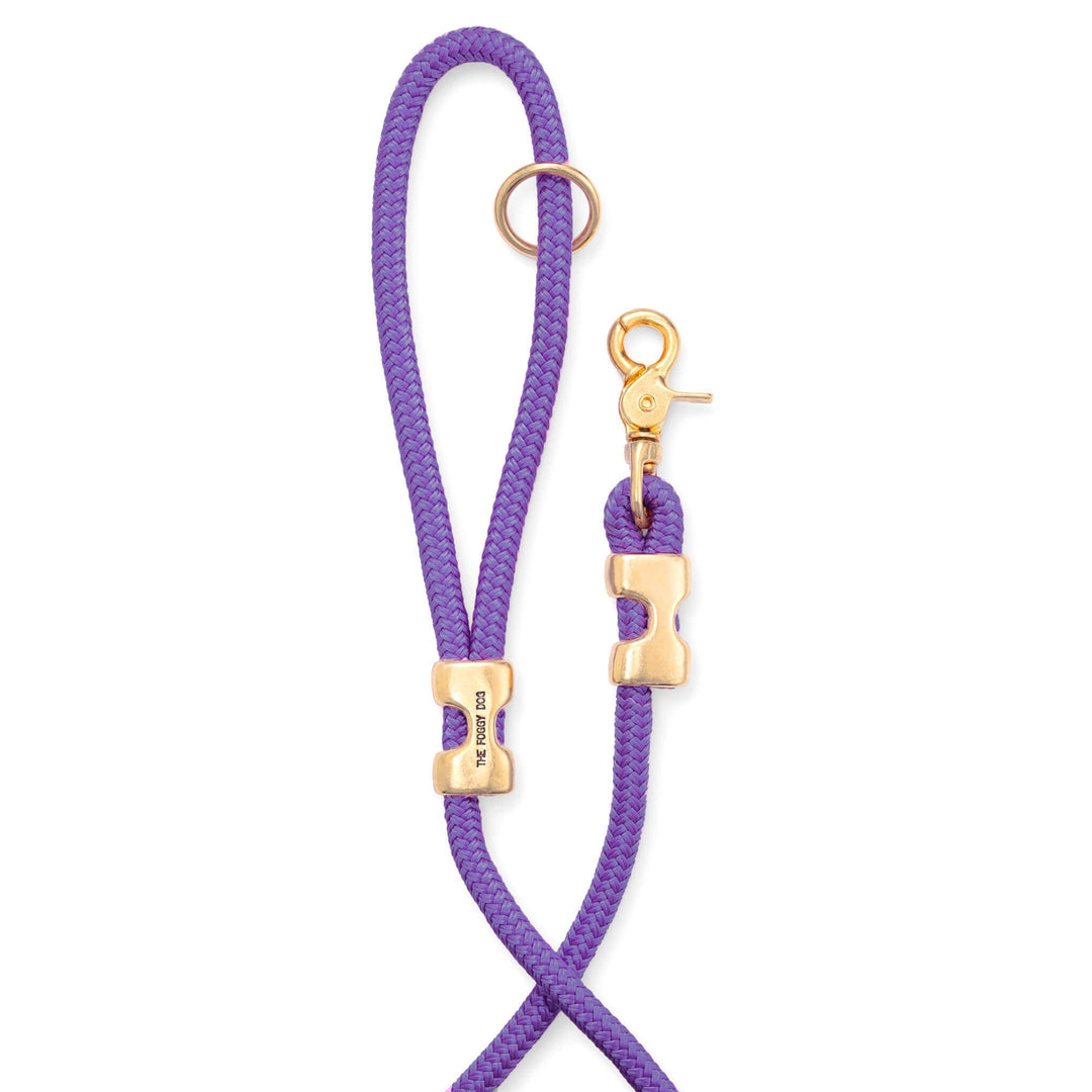Violet Marine Rope Dog Leash: Petite 5 feet - Gabrielle's Biloxi