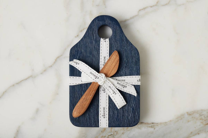 Dutch Cheese Board with Spreader, Small, Navy Blue - Gabrielle's Biloxi