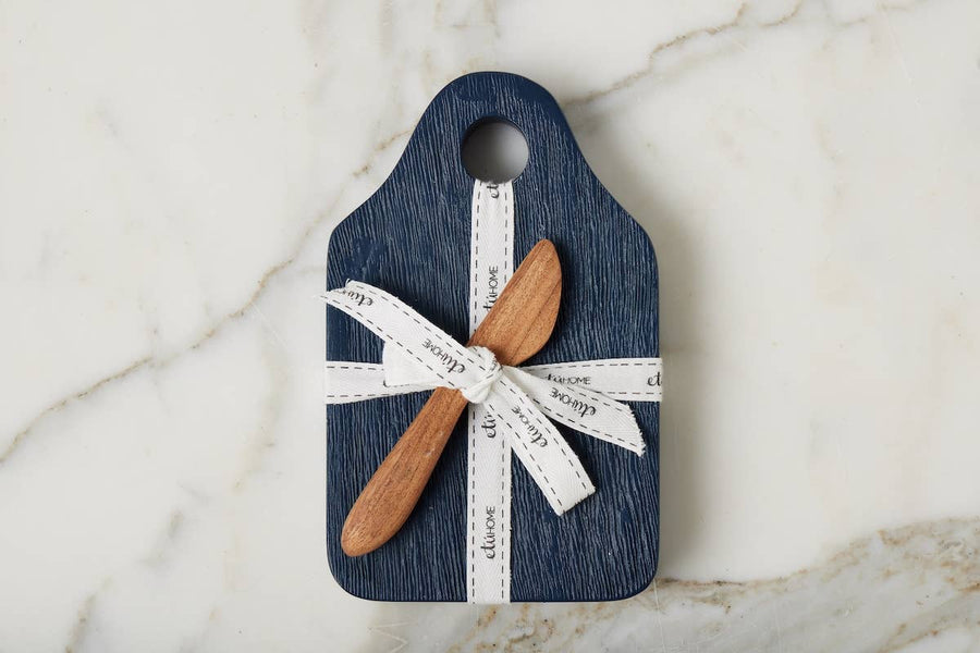 Dutch Cheese Board with Spreader, Small, Navy Blue - Gabrielle's Biloxi