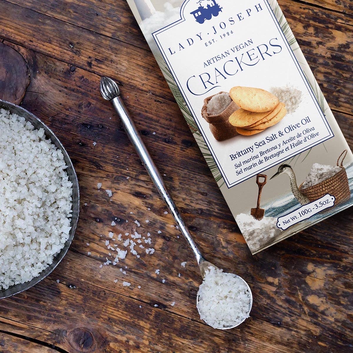 Crackers with Brittany Sea Salt & Olive Oil - Gabrielle's Biloxi