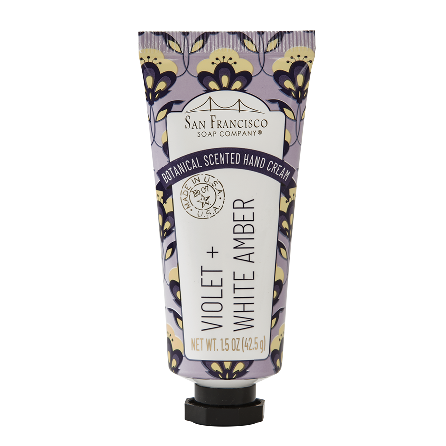 Violet & White Amber 1.5oz Hand Cream - Gabrielle's Biloxi