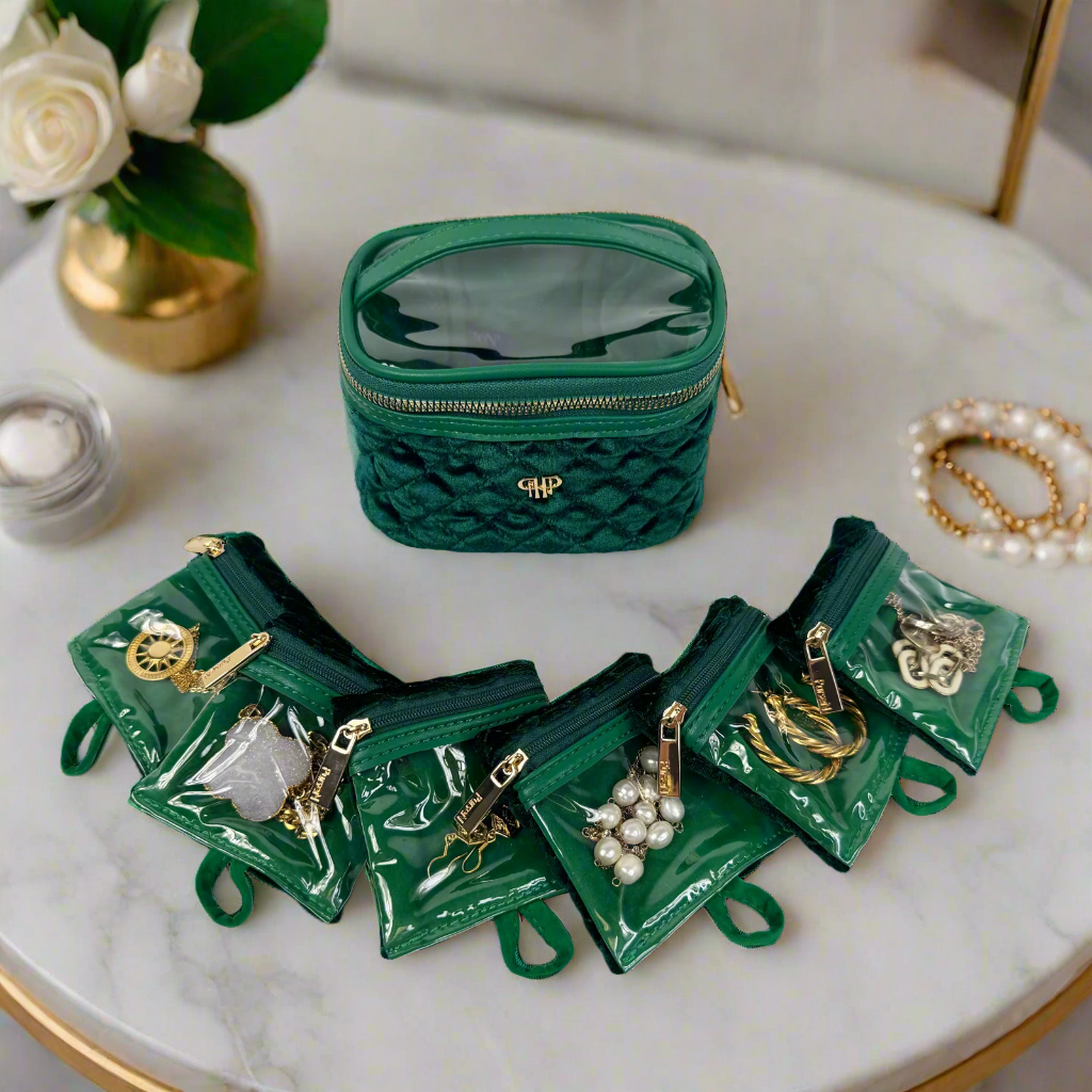 PurseN Getaway Jewelry Case - Emerald Velvet - Gabrielle's Biloxi