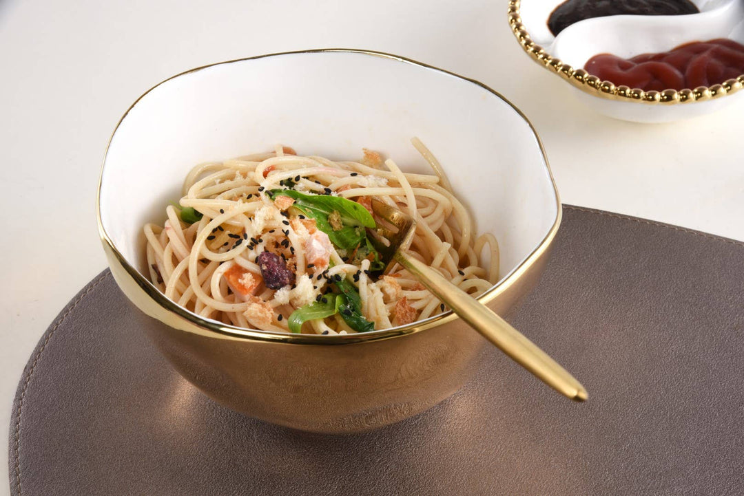 Pampa Bay Medium Bowl - Gold Bottom - Gabrielle's Biloxi