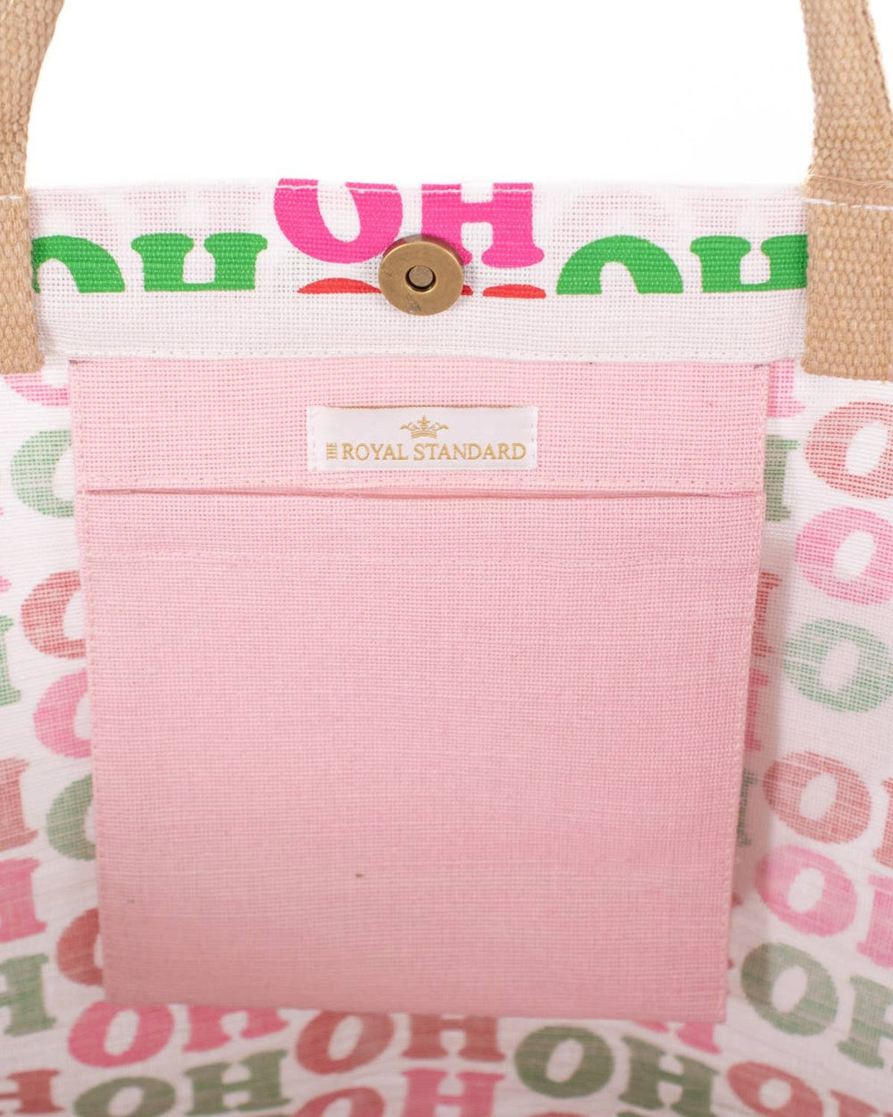 HoHoHo Juco Carryall Tote - White/Multi - Gabrielle's Biloxi