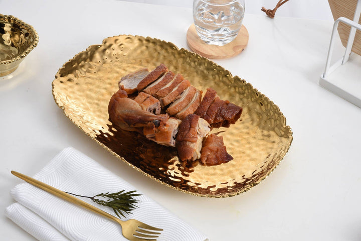 Pampa Bay Medium Serving Platter - Gold - Gabrielle's Biloxi