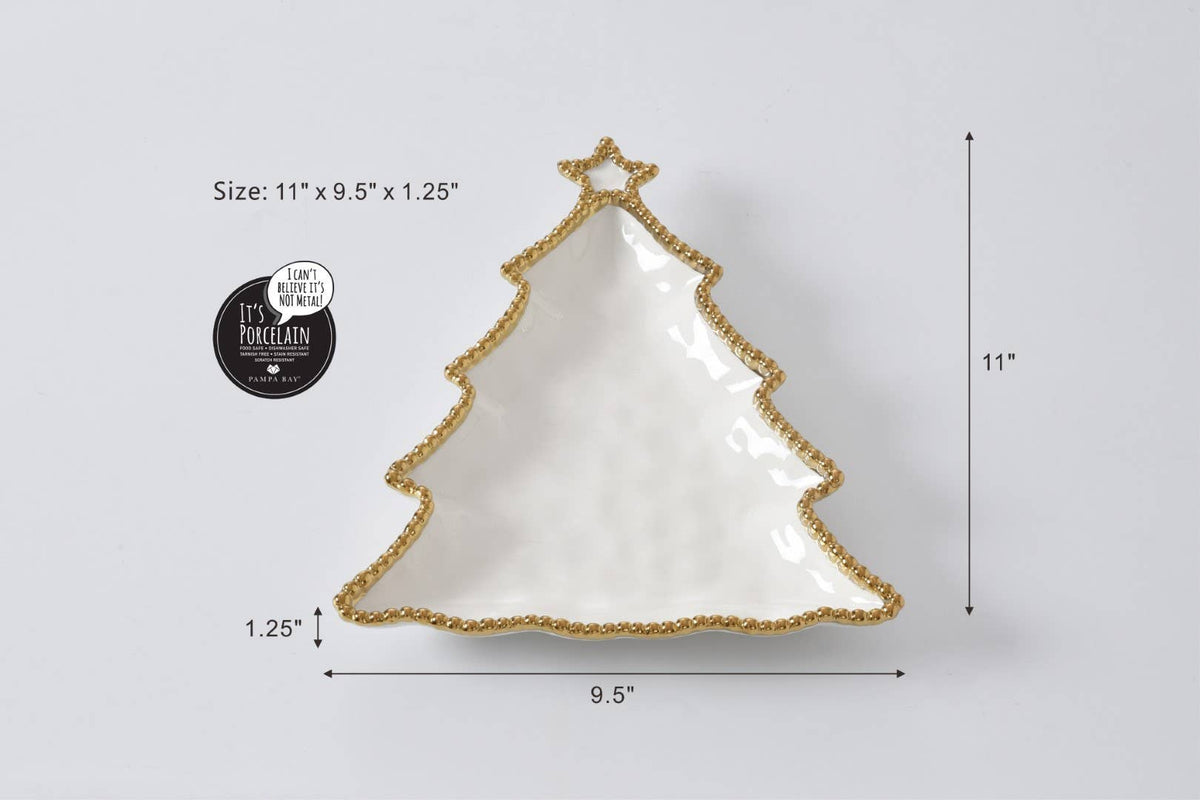Pampa Bay Christmas Tree Platter - Gabrielle's Biloxi