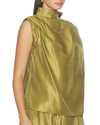 Amanda Uprichard Sleeveless Fabienne Top - Olive