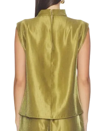 Amanda Uprichard Sleeveless Fabienne Top - Olive