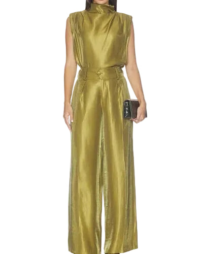 Amanda Uprichard Sleeveless Fabienne Top - Olive