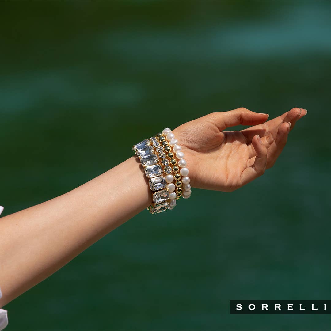 Sorrelli Freshwater Pearl Stretch Bracelet, 7in - Gabrielle's Biloxi