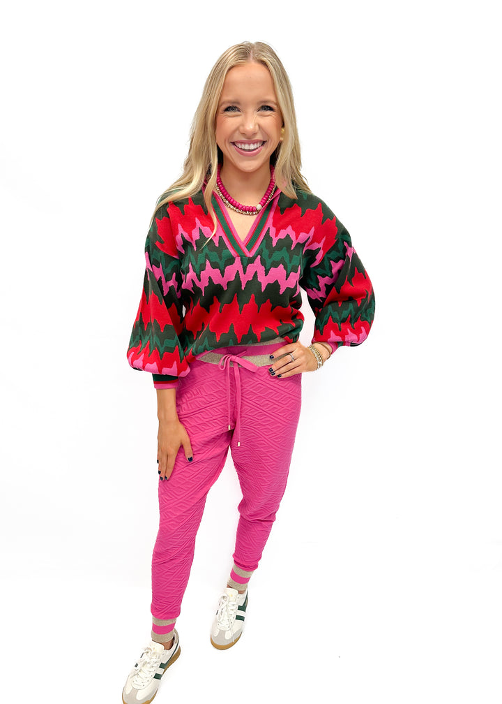 Emily McCarthy Lolli Sweater - Ruby	Ripple - Gabrielle's Biloxi