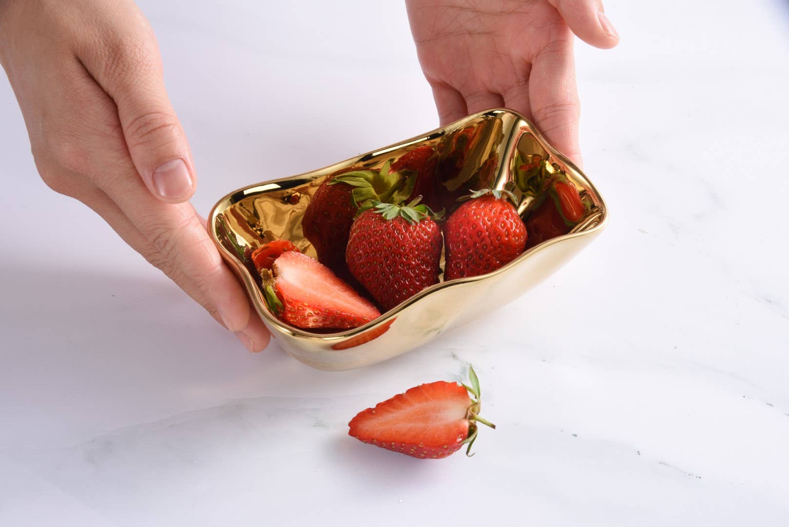 Pampa Bay Mini Rectangular Bowl - Gold - Gabrielle's Biloxi