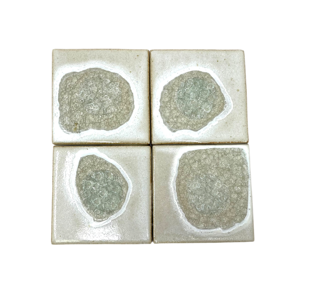 Dock 6 Pottery Coaster Set of 4 - Eggshell White - Gabrielle's Biloxi