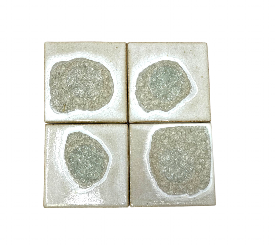 Dock 6 Pottery Coaster Set of 4 - Eggshell White - Gabrielle's Biloxi