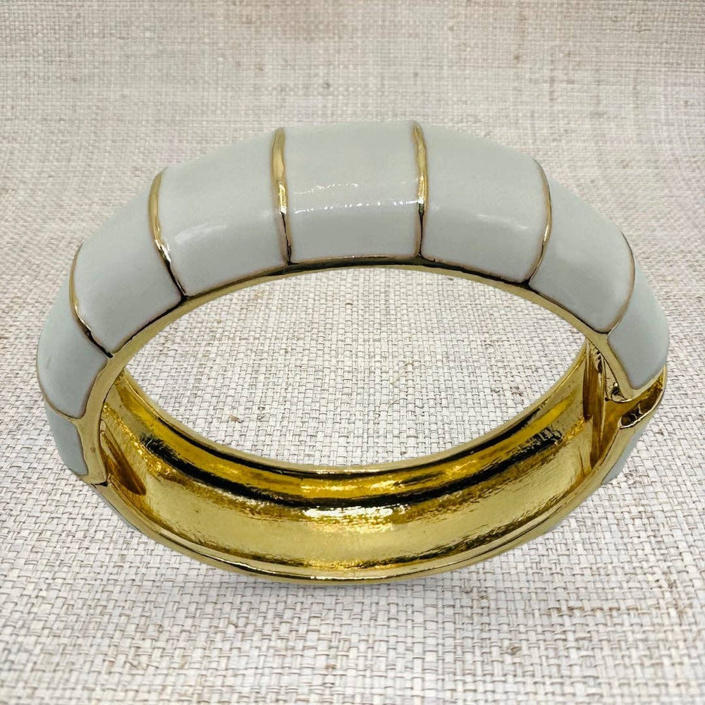 White Bamboo Bracelet - Gabrielle's Biloxi