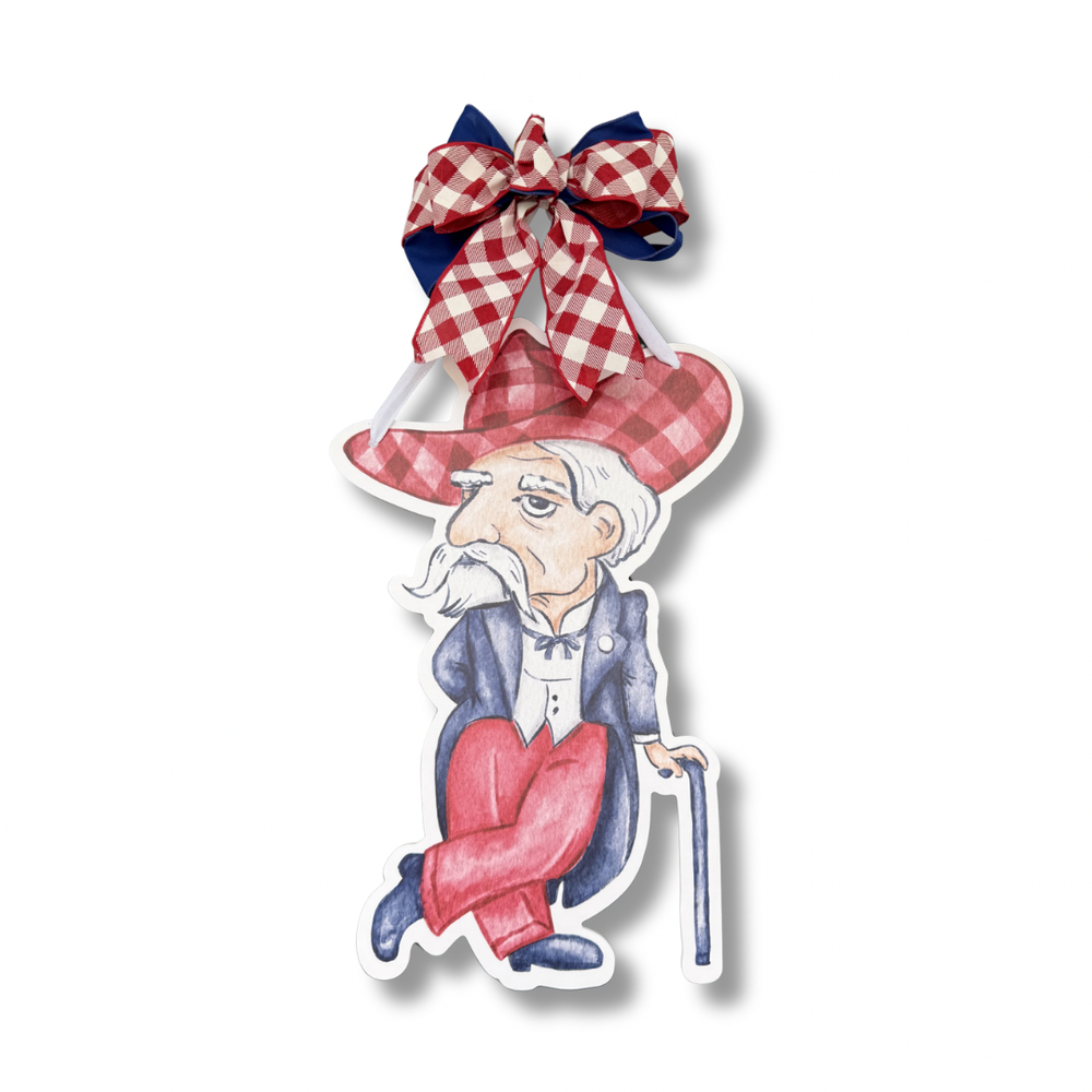 Red & Blue Reb Door Hanger - Gabrielle's Biloxi