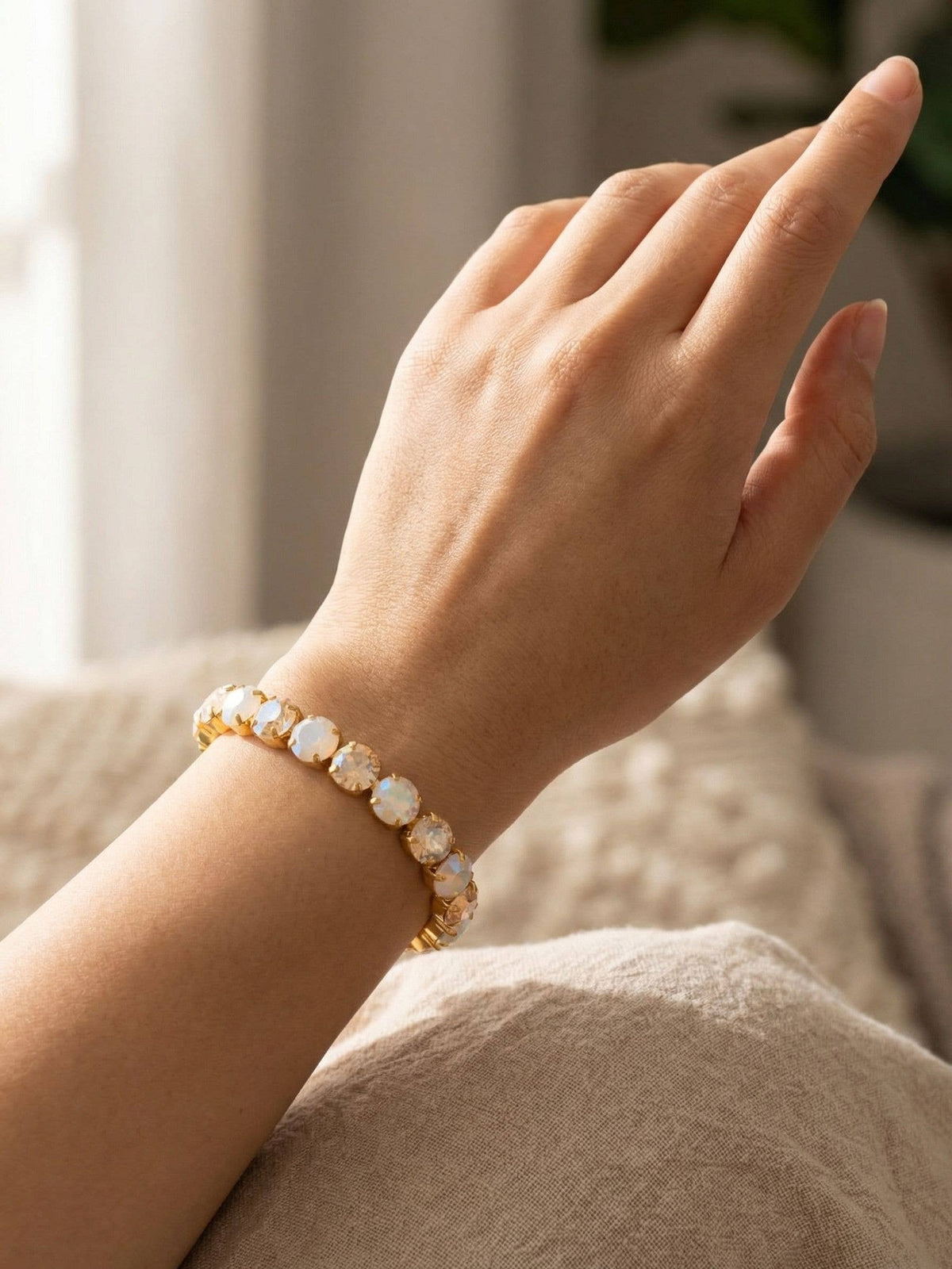 7 inch Sienna Stretch Bracelet - Golden Goddess