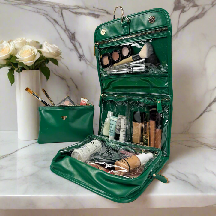 PurseN Classic Toiletry Case - Emerald Velvet