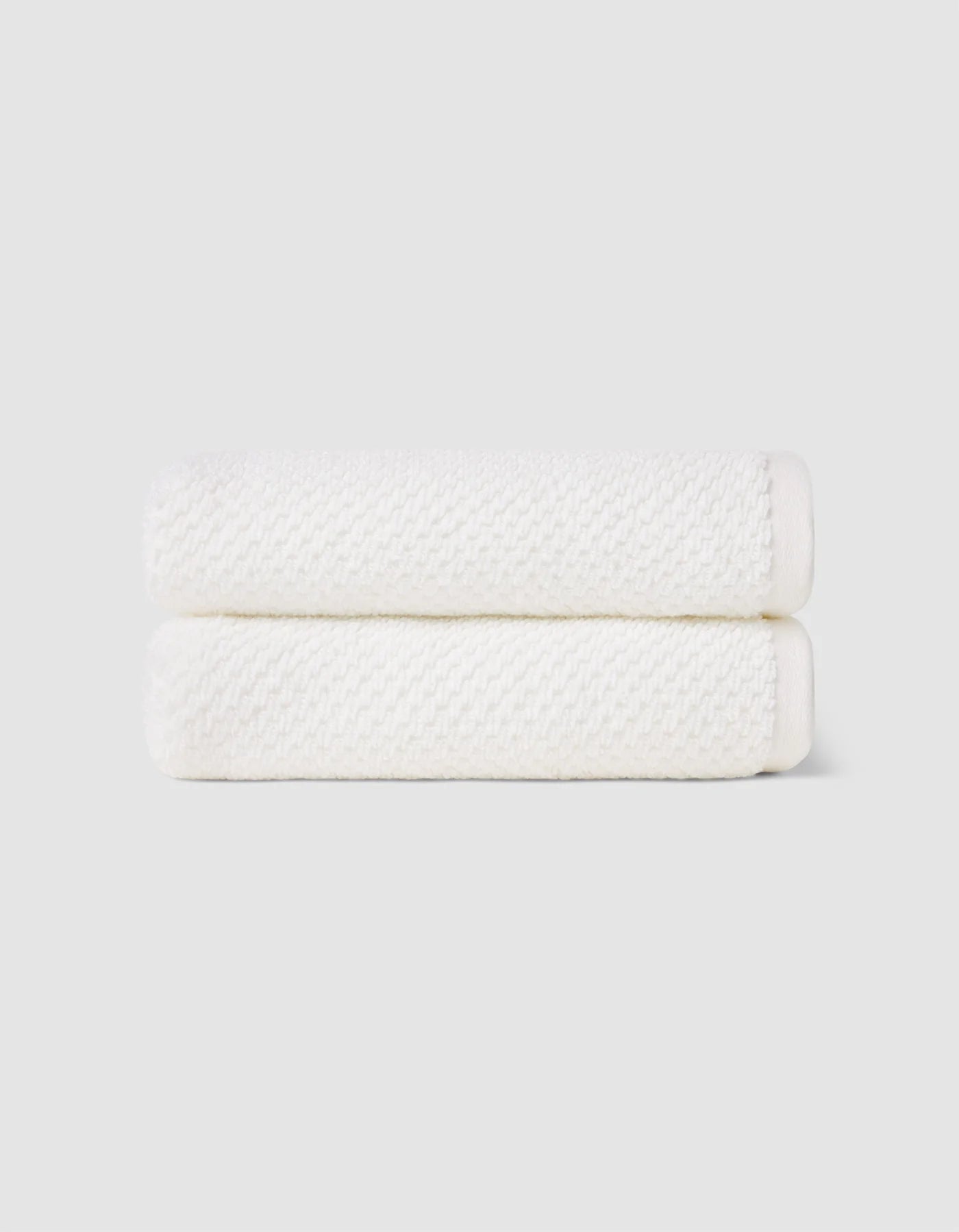 Cozy Earth Nantucket Hand Towels - White
