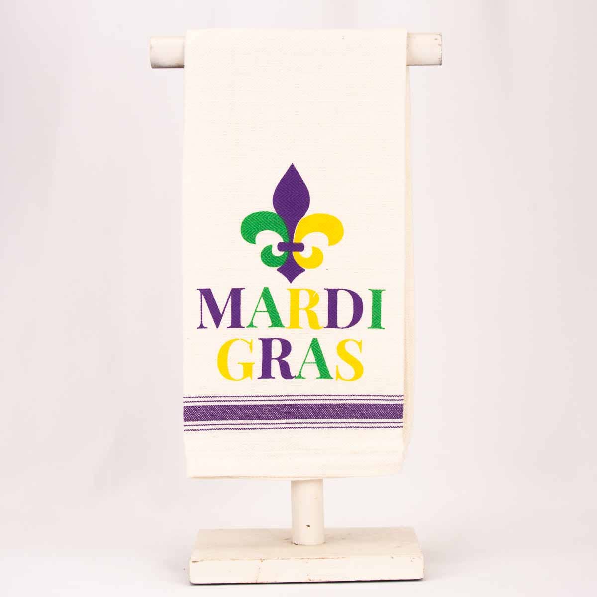 Mardi Gras Fleur De Lis Hand Towel - Gabrielle's Biloxi