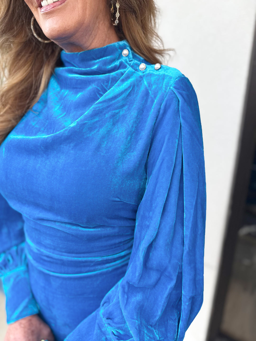 Alden Adair Gloria Dress - Sapphire