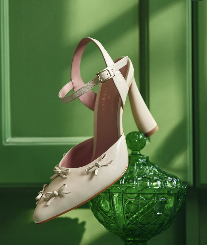 BUTRICH Louise Pump - Ivory Leather - Gabrielle's Biloxi