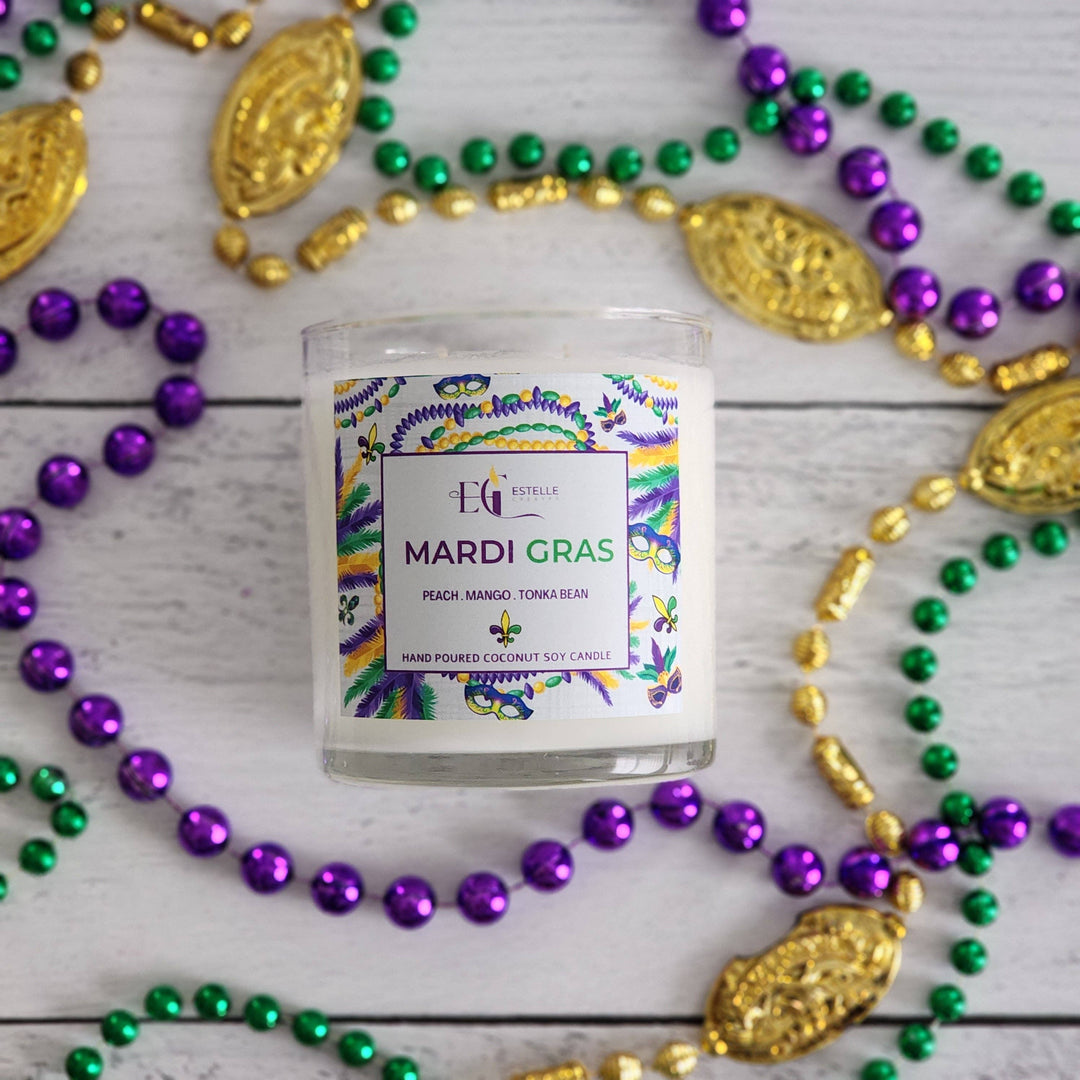 Mardi Gras Candle - Gabrielle's Biloxi