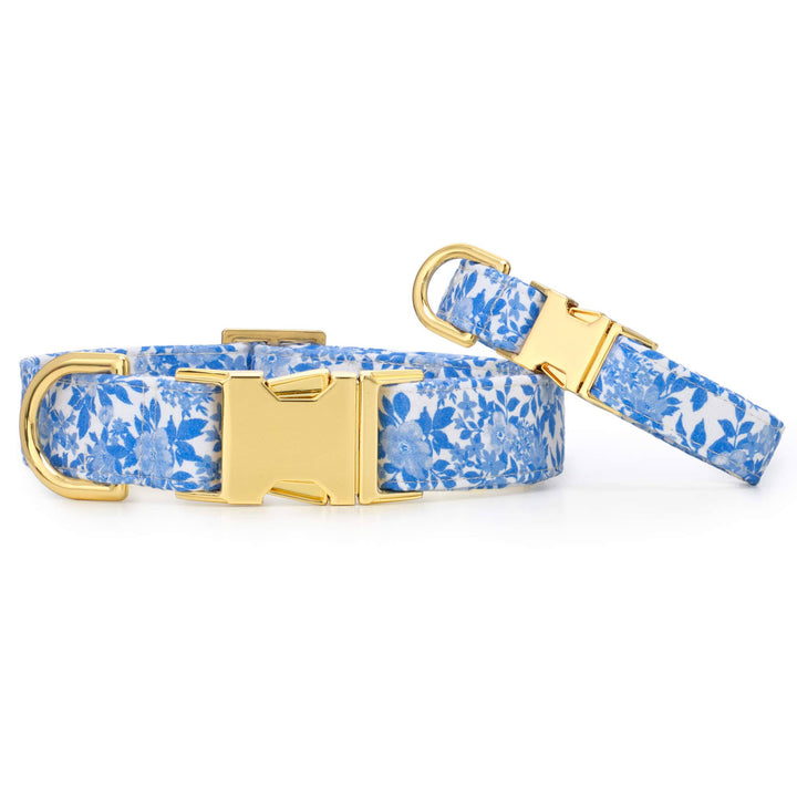 Blue Roses Spring Dog Collar - Gabrielle's Biloxi